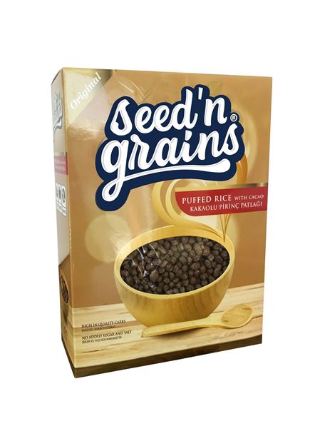 Picture of Seed'n Grains Kakaolu Pirinç Patlağı (Şekersiz-200gr)